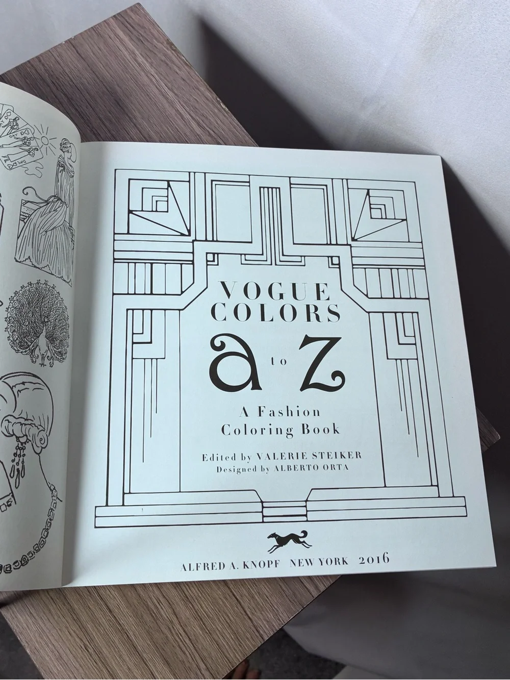 🐼 3/$25 NWT Vogue  Colors A to Z Fashion Coloring Book